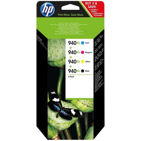 Cartridge HP 940 XL (C2N93AE), CMYK, čtyřbalení, multipack, originál