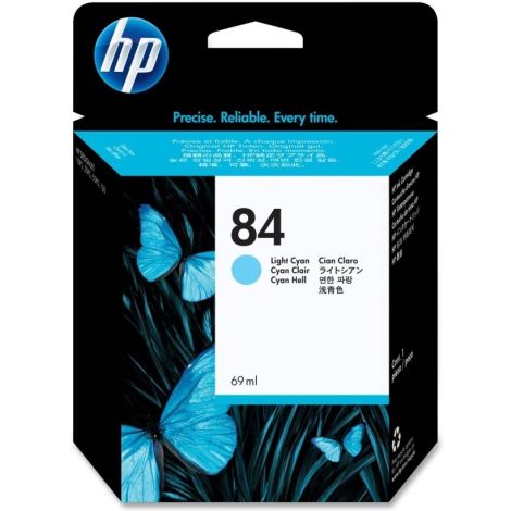 Cartridge HP 84 (C5017A), světlá azurová (light cyan), originál