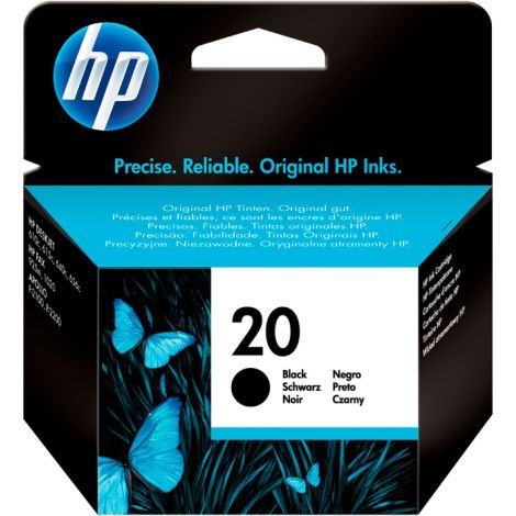 Cartridge HP 20 (C6614DE), černá (black), originál