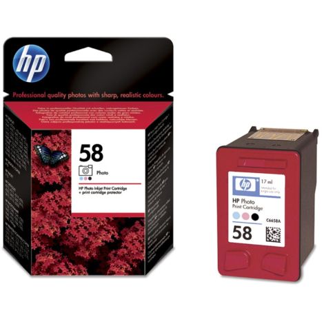 Cartridge HP 58 (C6658AE), fotografická (photo), originál