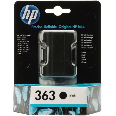 Cartridge HP 363 (C8721EE), černá (black), originál