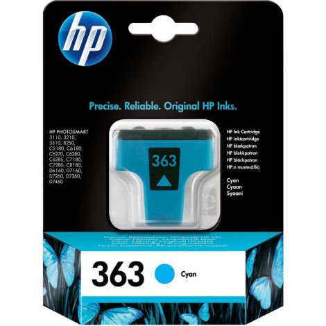 Cartridge HP 363 (C8771EE), azurová (cyan), originál