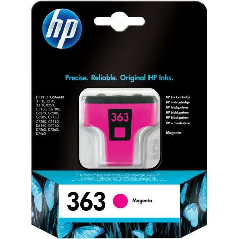 Cartridge HP 363 (C8772EE), purpurová (magenta), originál