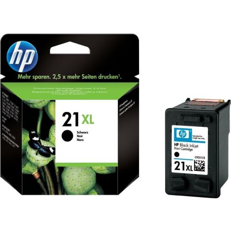 Cartridge HP 21 XL (C9351CE), černá (black), originál