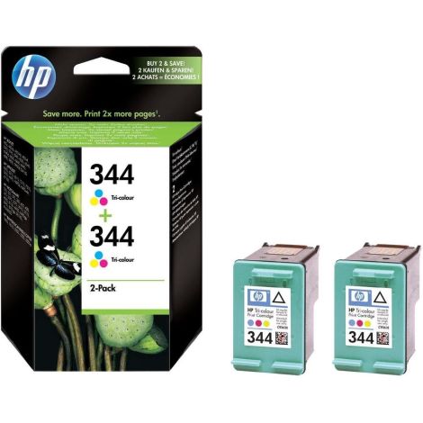 Cartridge HP 344 (C9505EE), dvojbalení, barevná (tricolor), originál