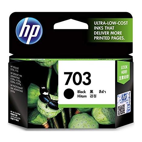 Cartridge HP 703 (CD887AE), černá (black), originál