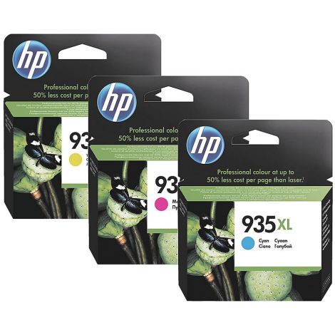Cartridge HP 935 XL (F6U78AE), CMY, 3-pack, multipack, originál