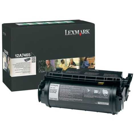Toner Lexmark 12A7465 (T632, T634), černá (black), originál