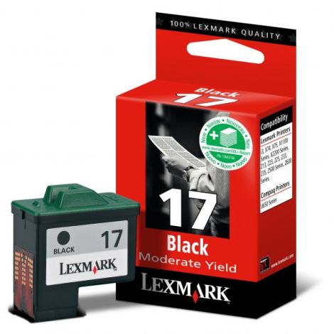Cartridge Lexmark 10NX217E no. 17, černá (black), originál