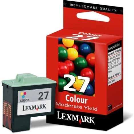 Cartridge Lexmark 10NX227E no. 27, barevná (tricolor), originál