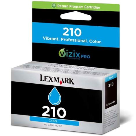 Cartridge Lexmark 14L0086E no. 210, azurová (cyan), originál