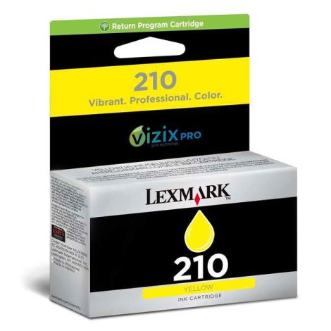 Cartridge Lexmark 14L0088E no. 210, žlutá (yellow), originál