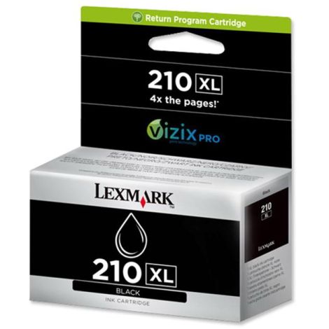 Cartridge Lexmark 14L0174E no. 210 XL, černá (black), originál