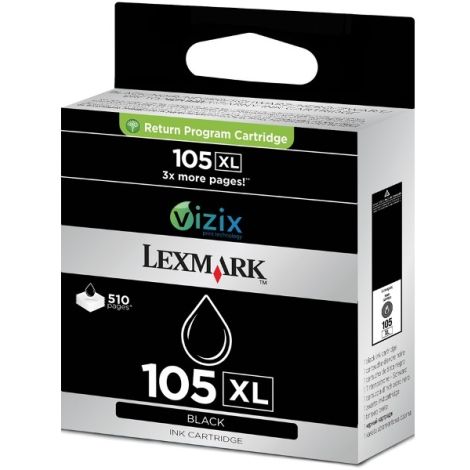 Cartridge Lexmark 14N0822E no. 105 XL, černá (black), originál