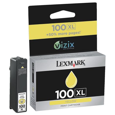 Cartridge Lexmark 14N1071E no. 100 XL, žlutá (yellow), originál