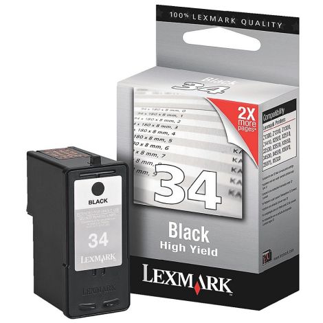 Cartridge Lexmark 18C0034E no. 34, černá (black), originál