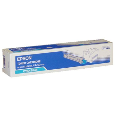 Toner Epson C13S050244 (C4200), azurová (cyan), originál