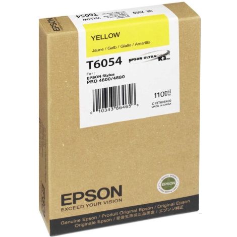 Cartridge Epson T6054, žlutá (yellow), originál