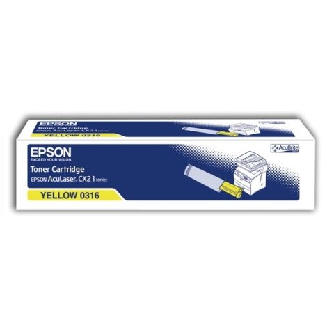 Toner Epson C13S050316 (CX21), žlutá (yellow), originál