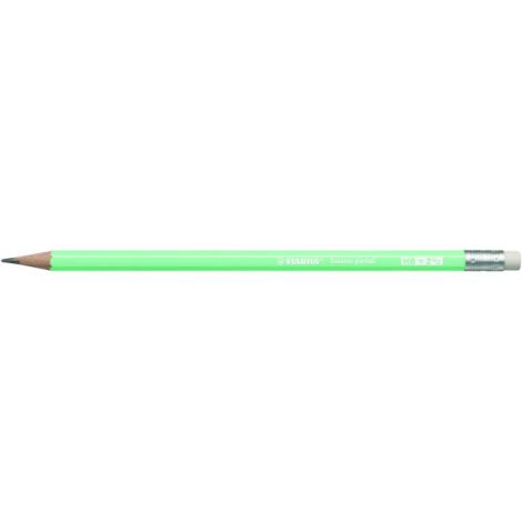 Tužka STABILO Swano Pastel HB s gumou pastel zelená