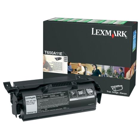 Toner Lexmark T650A11E (T650, T652, T654), černá (black), originál