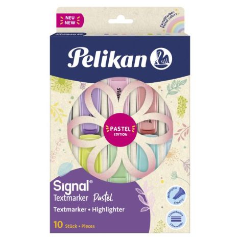 Sada zvýrazňovačů Pelikan Signal pastel 10s