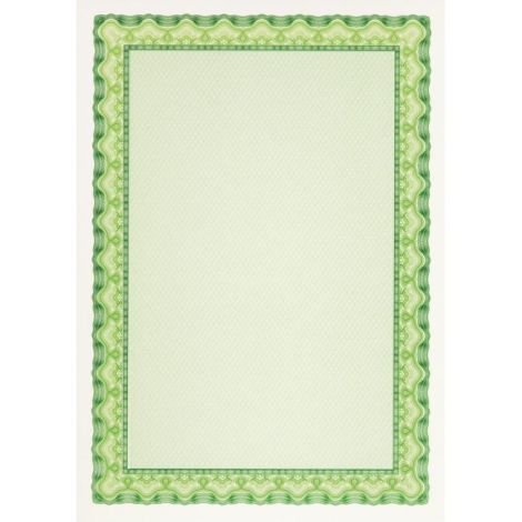Certifikační papír APLI A4, zelený, 115 g, 25 archů