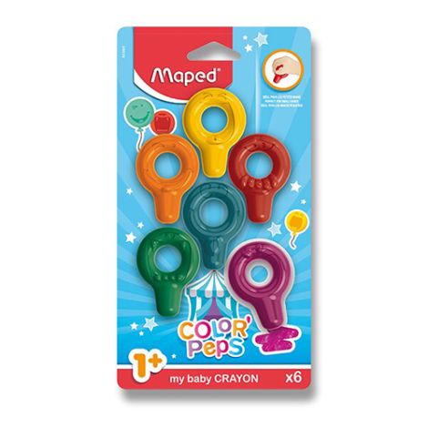 Voskovky MAPED &quot;COLOR`PEPS Baby Crayons&quot;, 6 ks