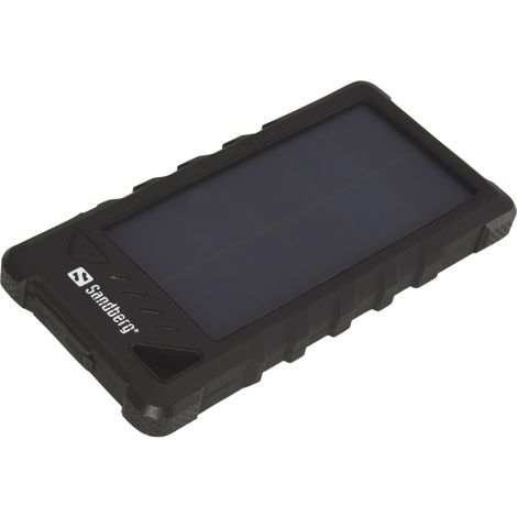 Sandberg přenosný zdroj USB 16000 mAh, Outdoor Solar powerbank, pro chytré telefony, černý 420-35