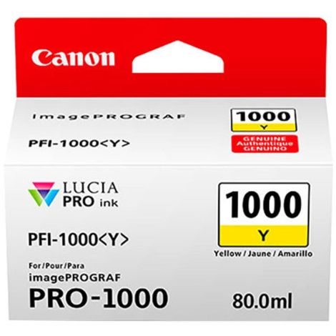 Cartridge Canon PFI-1000Y, žlutá (yellow), originál