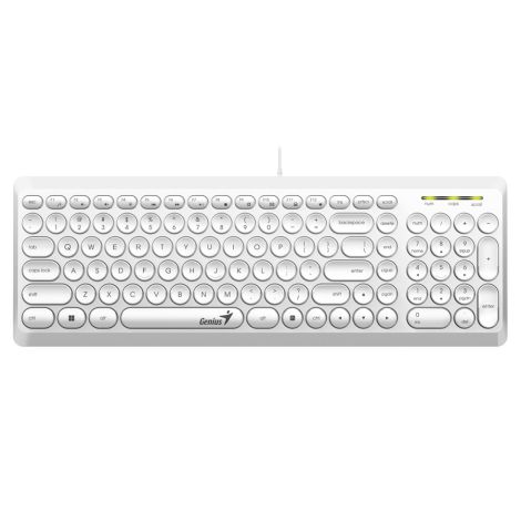 Genius klávesnice SlimStar Q200 white 31310020413