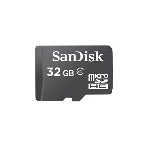 Sandisk/micro SDHC/32GB/18MBps/Class 4/+ Adaptér/Černá SDSDQM-032G-B35A