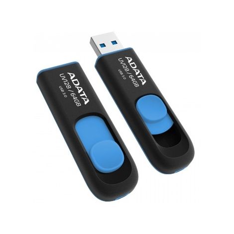 ADATA UV128/64GB/40MBps/USB 3.0/USB-A/Modrá AUV128-64G-RBE