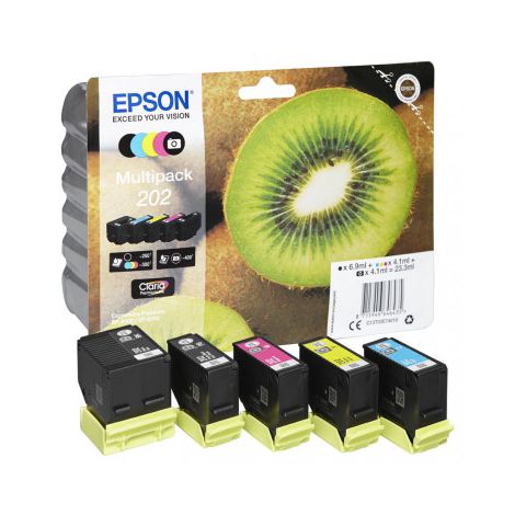 Cartridge Epson 202, CMYK, pětibalení, multipack, originál