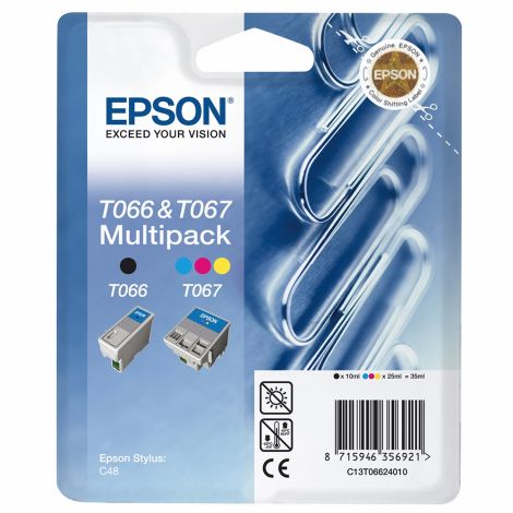 Cartridge Epson T066 + T067, dvojbalení, multipack, originál