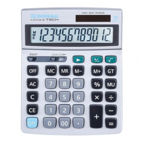 Kalkulačka Donau Tech K-DT4129 stříbrná