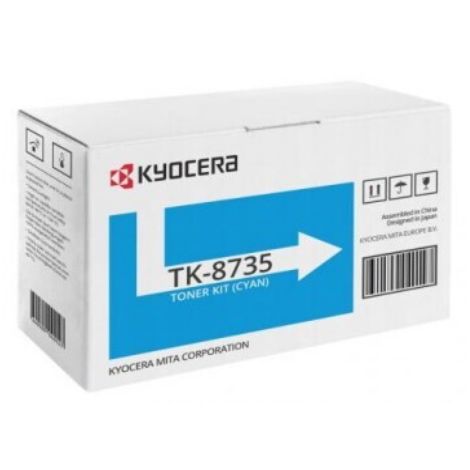 Toner Kyocera TK-8735C, 1T02XNCNL0, azurová (cyan), originál