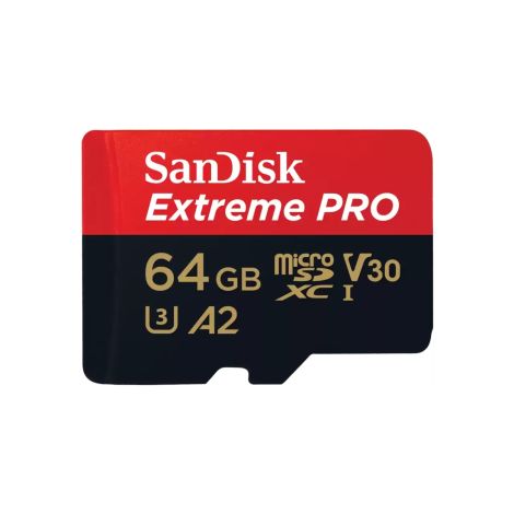 SanDisk Extreme PRO/micro SDXC/64GB/200MBps/UHS-I U3 / Class 10/+ Adaptér SDSQXCU-064G-GN6MA