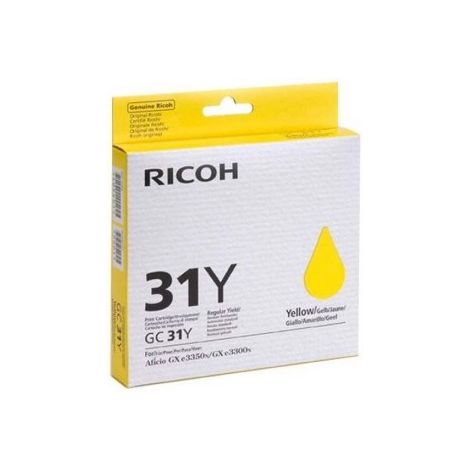 Cartridge Ricoh GC31Y, 405691, žlutá (yellow), originál