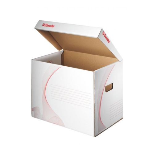 Archivní krabice univerzální Esselte bílá/červená 398x302x280 mm