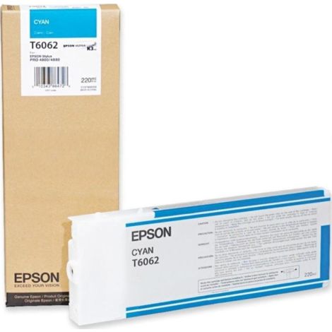 Cartridge Epson T6062, azurová (cyan), originál