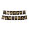 {Papírová girlanda sada "HAPPY NEW YEAR" 16 x 20 cm písmena + 5m šňůrka [1 sada]}