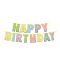 {Papírová girlanda sada "HAPPY BIRTHDAY" 16 x 20 cm písmena + 5m šňůrka [1 sada]}