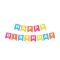 {Papírová girlanda sada "HAPPY BIRTHDAY" 16 x 20 cm písmena + 5m šňůrka [1 sada]}